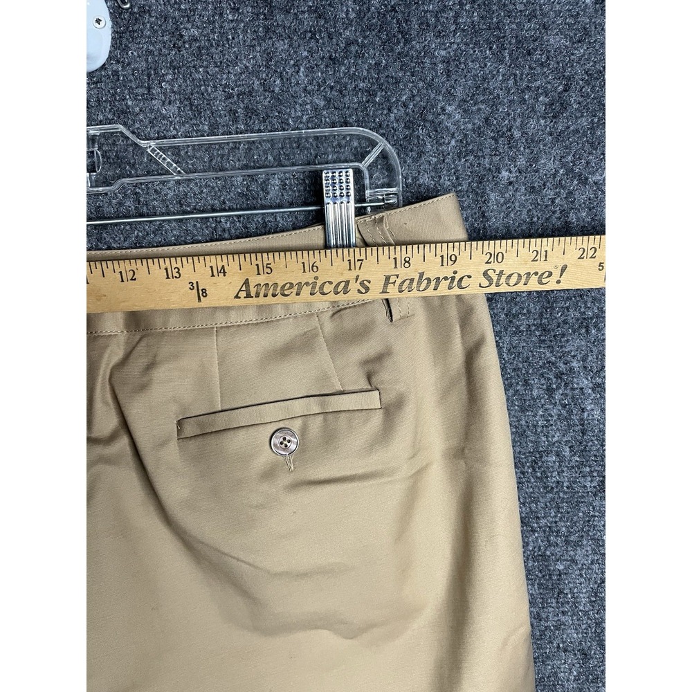 Rafaella Women's Khaki Pants Size 16 Tan Straight Leg Curvy Fit - Picture 9 of 11